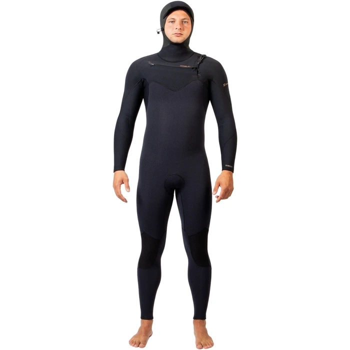 2024 Gul Mens Viper 654mm Yamamoto GBS Hooded Steamer Wetsuit VR1225 - Black (2.webp
