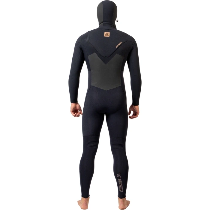 50631-2024 Gul Mens Viper 654mm Yamamoto GBS Hooded Steamer Wetsuit VR1225 - Black (3.webp